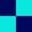 Turquoise Fluor/Dark Navy
